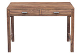 Porter Designs Urban Solid Sheesham Wood Contemporary Desk Natural 10-117-05-8058N