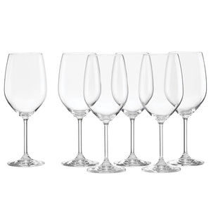 Tuscany Classics White Wine Glass Set, Buy 4 Get 6