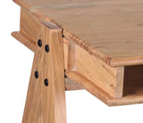 Porter Designs Portola Solid Acacia Wood Transitional Desk Brown 04-108-23-9190