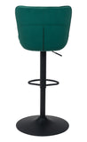 Zuo Modern Tarley 100% Polyester, Plywood, Steel Modern Commercial Grade Barstool Green, Black 100% Polyester, Plywood, Steel