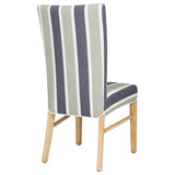 Milton Fabric Chair - Set of 2 Hurley Stripe Blue