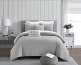 Davina Grey King 5pc Comforter Set