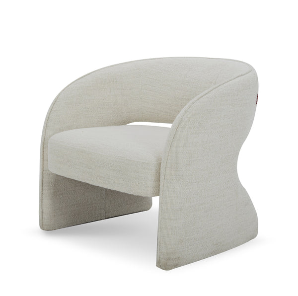 VIG Furniture Modrest Luby - Modern Cream Fabric  Accent Chair VGKK-KFA1161-BEI-CH