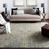 Lucknow LUC-2300 Modern Viscose, Wool Rug LUC2300-81012 Charcoal, Medium Gray, Tan, Wheat 75% Viscose, 25% Wool 8'10" x 12'