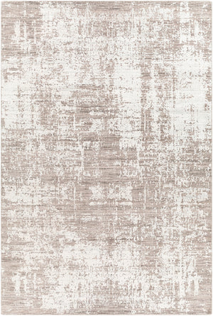 Lucknow LUC-2302 Modern Viscose, Wool Rug LUC2302-69 Light Gray, Ivory, Taupe 75% Viscose, 25% Wool 6' x 9'