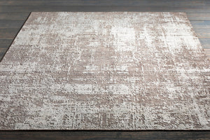 Lucknow LUC-2302 Modern Viscose, Wool Rug LUC2302-81012 Light Gray, Ivory, Taupe 75% Viscose, 25% Wool 8'10" x 12'