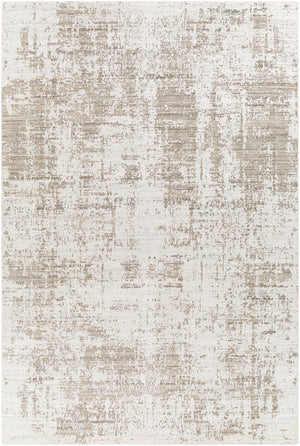 Lucknow LUC-2303 Modern Viscose, Wool Rug LUC2303-81012 Light Gray, Ivory, Taupe 75% Viscose, 25% Wool 8'10" x 12'