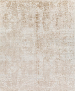 Lucknow LUC-2305 Modern Viscose, Wool Rug LUC2305-81012 Beige, Ivory 75% Viscose, 25% Wool 8'10" x 12'