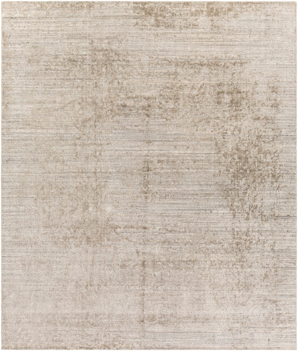 Lucknow LUC-2306 Modern Viscose, Wool Rug LUC2306-81012 Taupe, Light Gray 75% Viscose, 25% Wool 8'10" x 12'