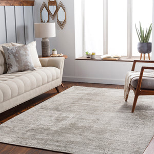 Lucknow LUC-2306 Modern Viscose, Wool Rug LUC2306-81012 Taupe, Light Gray 75% Viscose, 25% Wool 8'10" x 12'