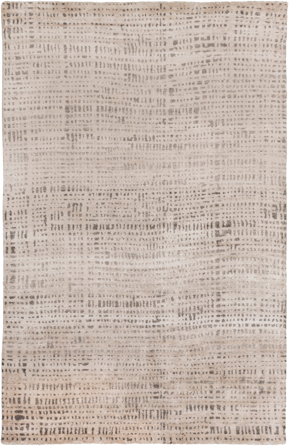 Ludlow LUD-2001 Modern Viscose Rug LUD2001-913 Ivory, Dark Brown, Taupe 100% Viscose 9' x 13'