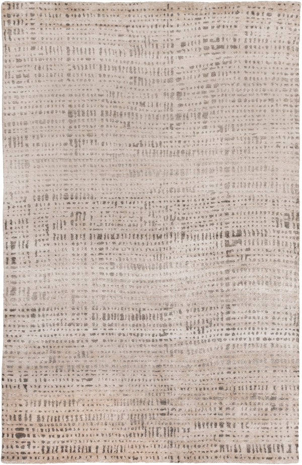 Ludlow LUD-2001 Modern Viscose Rug LUD2001-913 Ivory, Dark Brown, Taupe 100% Viscose 9' x 13'
