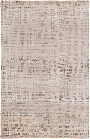 Ludlow LUD-2001 Modern Viscose Rug LUD2001-913 Ivory, Dark Brown, Taupe 100% Viscose 9' x 13'