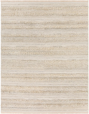 Lugano LUG-2302 Global Viscose, Wool Rug LUG2302-810 Medium Gray, Cream, White 50% Viscose, 50% Wool 8' x 10'