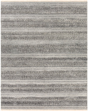 Lugano LUG-2303 Global Viscose, Wool Rug LUG2303-810 Medium Gray, Black, Cream 50% Viscose, 50% Wool 8' x 10'