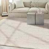 Nourison Calvin Klein CK009 Sculptural SCL01 Modern & Contemporary Handmade Hand Tufted Indoor only Area Rug Ivory 7'9" x 9'9" 99446876911