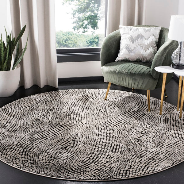 Safavieh Lurex 185 Power Loomed 34% Polypropylene/66% Polyester Contemporary Rug LUR185Z-8SQ