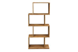 Porter Designs Urban Solid Sheesham Wood 4 Shelf Contemporary Bookcase Natural 10-117-01-8056