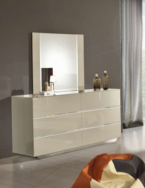 VIG Furniture Modrest Luxor Italian Modern Beige Mirror VGACLUXOR-MIR-BGE