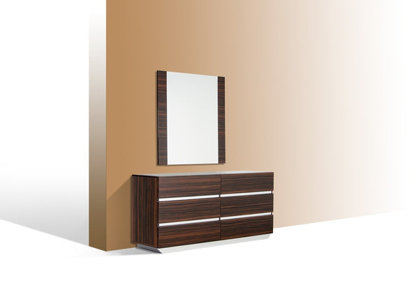 VIG Furniture Modrest Luxor Italian Modern Ebony Mirror VGACLUXOR-MIR-EBN VGACLUXOR-MIR-EBN