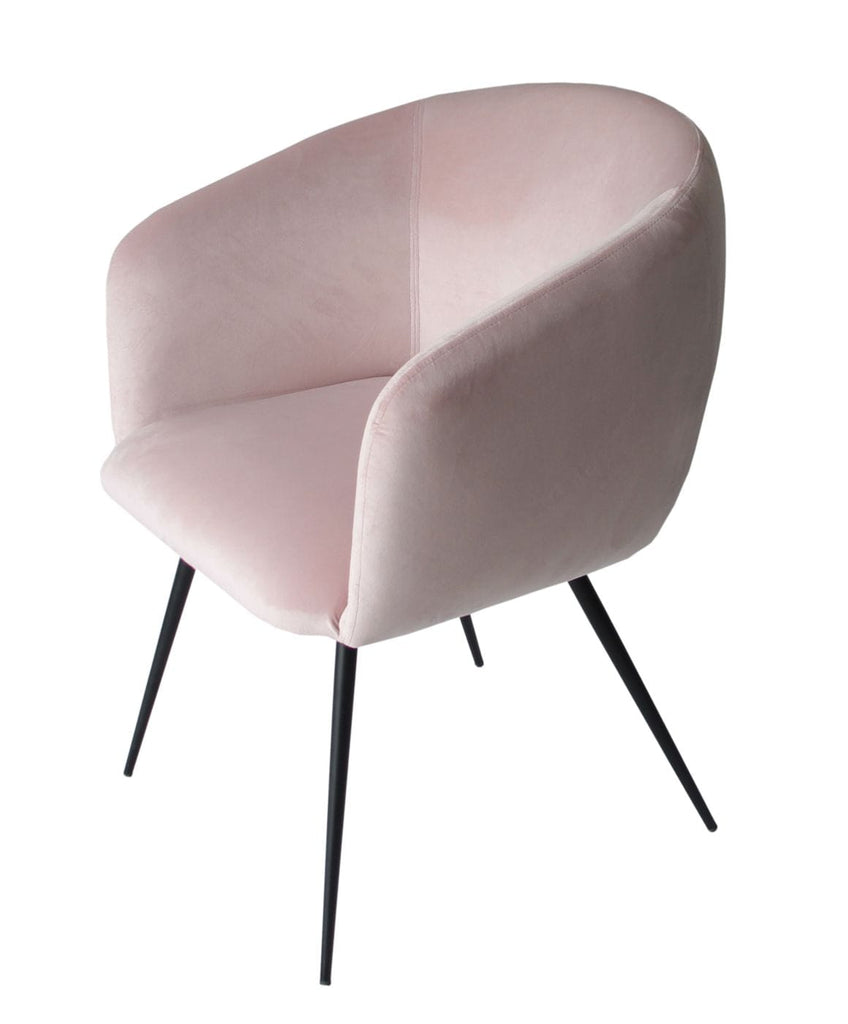 VIG Furniture Modrest Luzerne - Modern Pink Velvet Dining Chair VGYFDC1041-PNK-DC