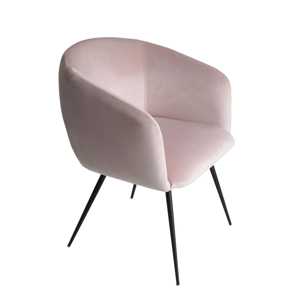 VIG Furniture Modrest Luzerne - Modern Pink Velvet Dining Chair VGYFDC1041-PNK-DC