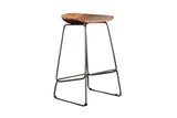 Porter Designs Neri Solid Acacia Wood 24" Modern Bar Stool Brown 07-192-10-18178B-1