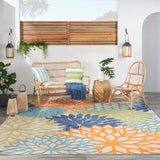 Nourison Aloha ALH05 Outdoor Machine Made Power-loomed Indoor/outdoor Area Rug Multicolor 9' x 12' 99446836533