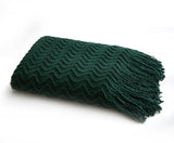 Newport Green Throw Blanket