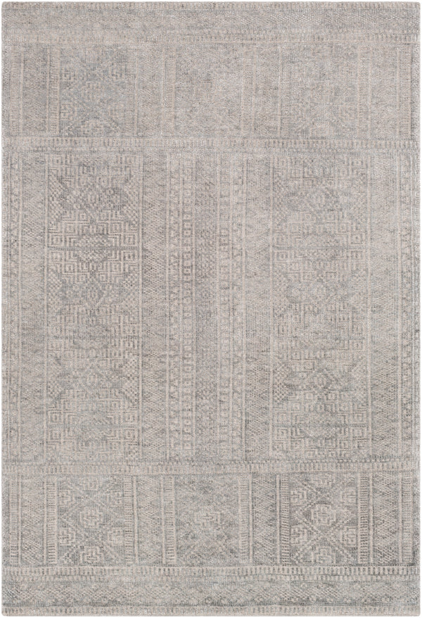 Livorno LVN-2302 Traditional Viscose, Wool Rug LVN2302-912 Medium Gray, Taupe 80% Viscose, 20% Wool 9' x 12'
