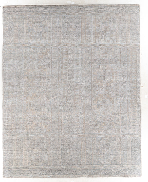 Livorno LVN-2302 Traditional Viscose, Wool Rug LVN2302-810 Medium Gray, Taupe 80% Viscose, 20% Wool 8' x 10'