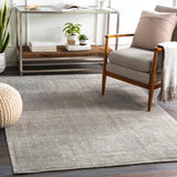 Livorno LVN-2302 Traditional Viscose, Wool Rug LVN2302-912 Medium Gray, Taupe 80% Viscose, 20% Wool 9' x 12'