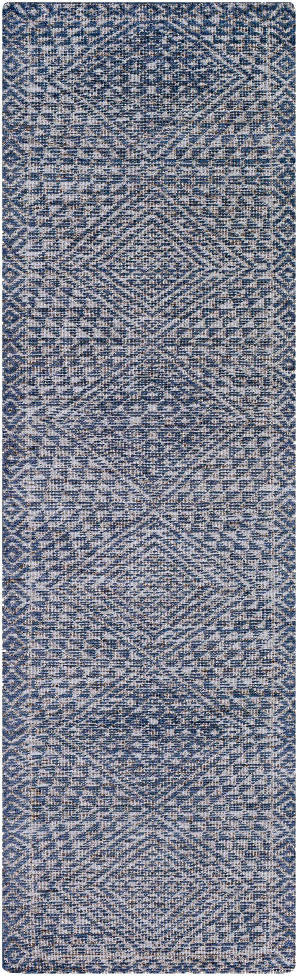 Livorno LVN-2304 Global Viscose, Wool Rug LVN2304-81012 Denim, White, Taupe 80% Viscose, 20% Wool 8'10" x 12'