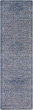 Livorno LVN-2304 Global Viscose, Wool Rug LVN2304-268 Denim, White, Taupe 80% Viscose, 20% Wool 2'6" x 8'