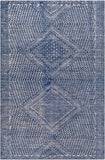 Livorno LVN-2304 Global Viscose, Wool Rug LVN2304-81012 Denim, White, Taupe 80% Viscose, 20% Wool 8'10" x 12'