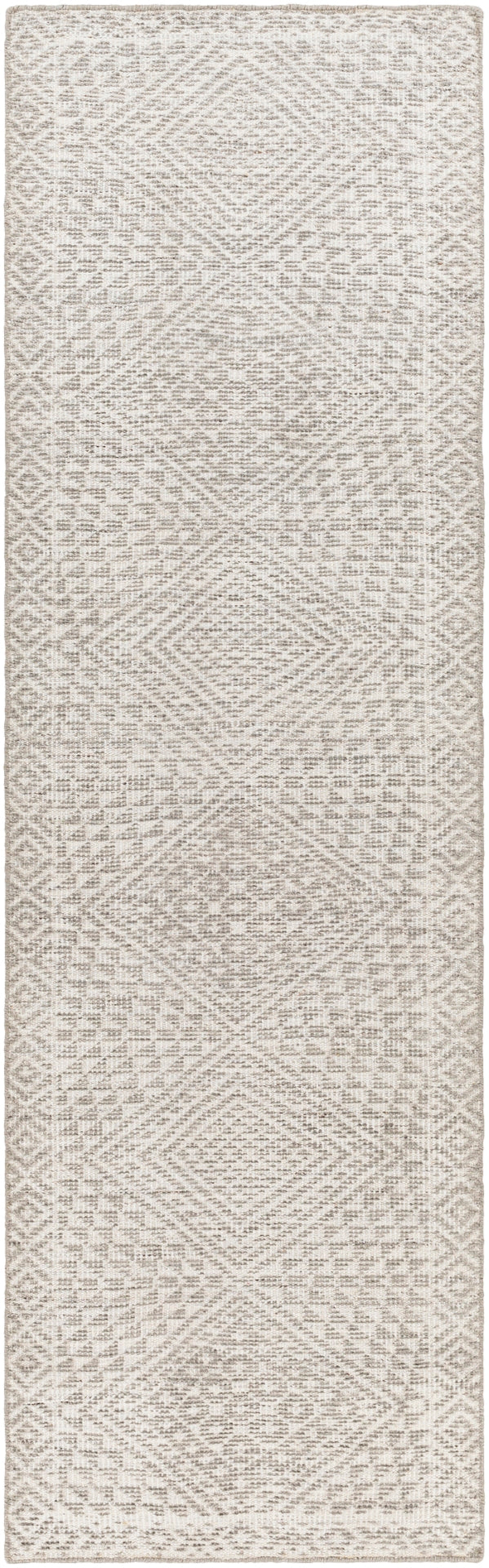 Livorno LVN-2306 Global Viscose, Wool Rug LVN2306-912 Medium Gray, Charcoal, Ivory 90% Viscose, 10% Wool 9' x 12'