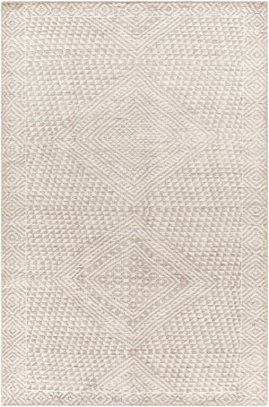 Livorno LVN-2306 Global Viscose, Wool Rug LVN2306-912 Medium Gray, Charcoal, Ivory 90% Viscose, 10% Wool 9' x 12'