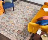 Liverpool LVP-2300 Traditional Polyester, Polypropylene Rug LVP2300-27103 Charcoal, Medium Gray, Silver Gray, White, Ivory, Camel, Bright Yellow, Dark Red, Wheat, Bright Orange, Pale Pink, Burnt Orange 70% Polyester, 30% Polypropylene 2'7" x 10'2"