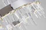 Bethel Chrome LED Chandelier in Stainless Steel & Crystal