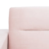 Safavieh Tribeca Foldable Sofa Bed Bllush Pink Brass Metal LVS2001J