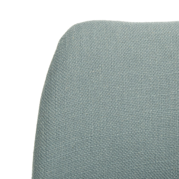 Safavieh Ellaria Loveseat Blue Natural Wood NC Coating Elm Foam Viscose Polyester LVS9500B 889048350434