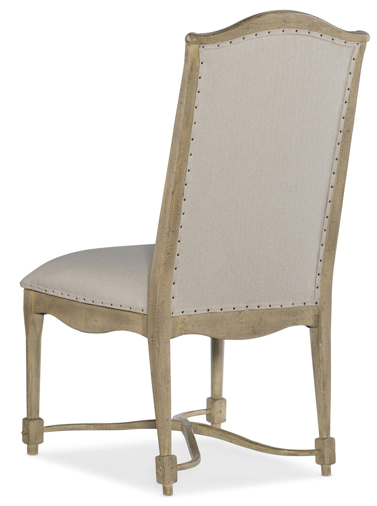 Hooker Furniture - Set of 2 - CiaoBella Casual Ciao Bella Upholstered Back Side Chair in Rubberwood with Plywood, Fabric, Foam and Nailheads 5805-75310-85