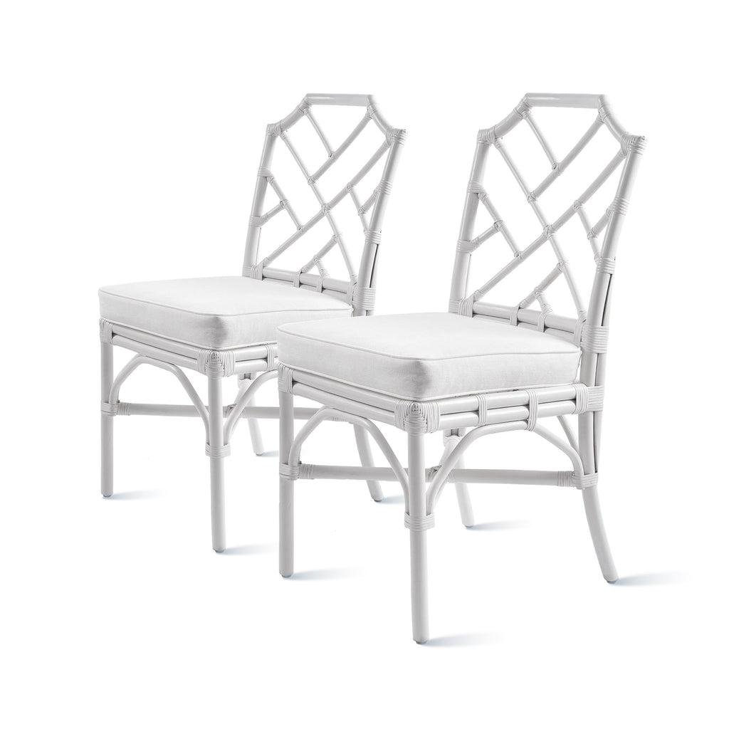 Kara Rattan Chair - Set of 2 White