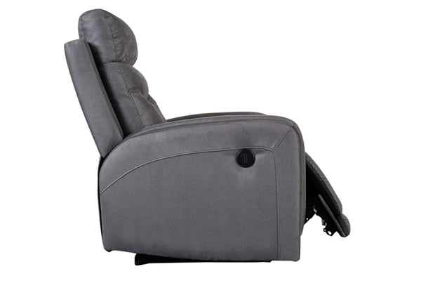 Porter Designs Keyser Power Motion Contemporary Recliner Gray 03-201-17-8520
