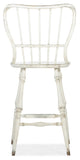 Hooker Furniture CiaoBella Casual Ciao Bella Spindle Back Bar Stool-White in Rubberwood and Poplar Solids 5805-75361-02