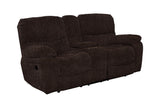 Porter Designs Chandler Reclining Console Loveseat Contemporary Reclining Love Brown 03-201-02-9093