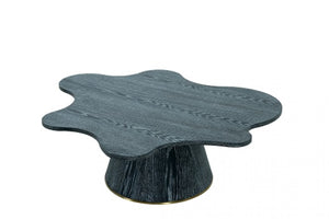 VIG Furniture Modrest Gabbro High - Black Wood and Gold Coffee Table VGOD-LZ-220C-H-DKW VGOD-LZ-220C-H-DKW