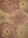 Nourison Tropics TS11 Floral Handmade Tufted Indoor Area Rug Taupe/Green 8' x 11' 99446017567