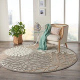 Nourison Aloha ALH05 Outdoor Machine Made Power-loomed Indoor-Outdoor Area Rug Natural 10' x round 99446061102