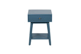 Porter Designs Capri Solid Wood Modern End Table Blue 04-108-04-6843